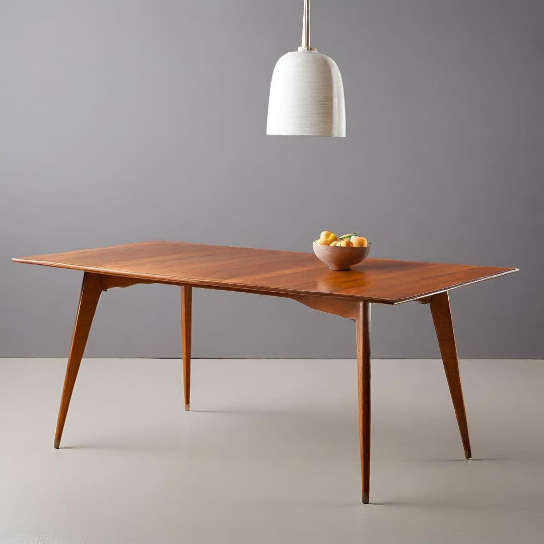 Mid-Century Modern Wooden Dining Table — image 1 of 3