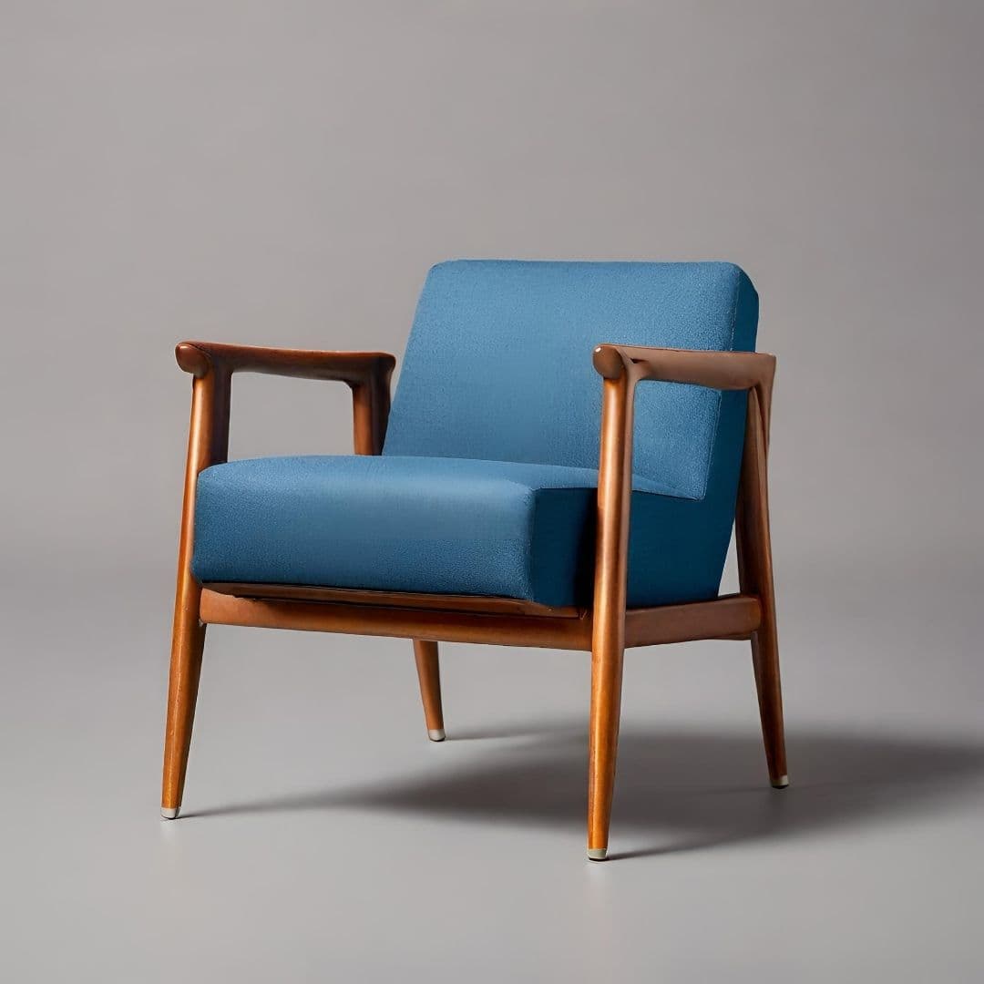 Modern Elegance Teal Armchair — image 1 of 3