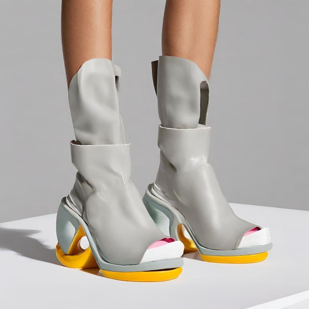 Futuristic Chic High-Heel Boots — image 1 of 3