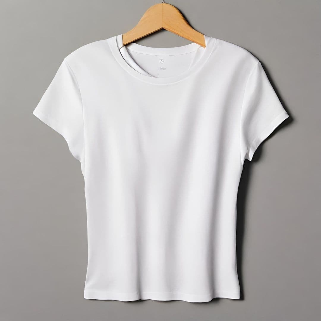 Classic White Crew Neck T-Shirt — image 1 of 2